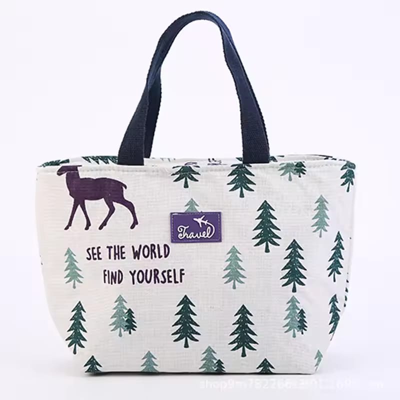 Oxford cotton Thermal lunch bag for traveling