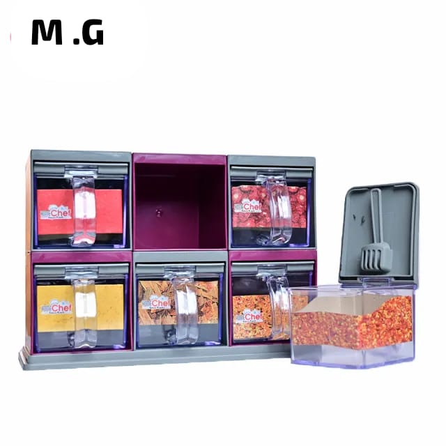 Bright Home Chef Kitchen Spice Rack 6 in 1 Convertible and Adjustable