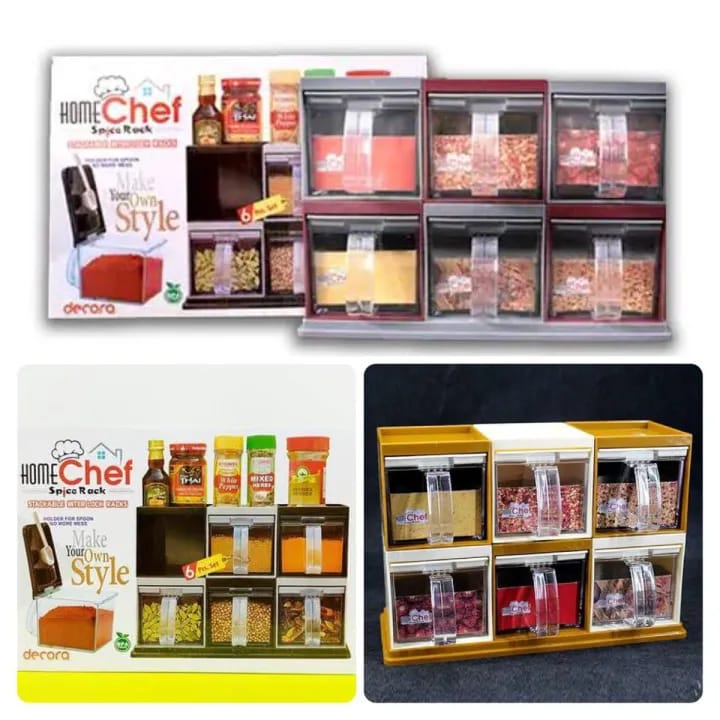 Bright Home Chef Kitchen Spice Rack 6 in 1 Convertible and Adjustable