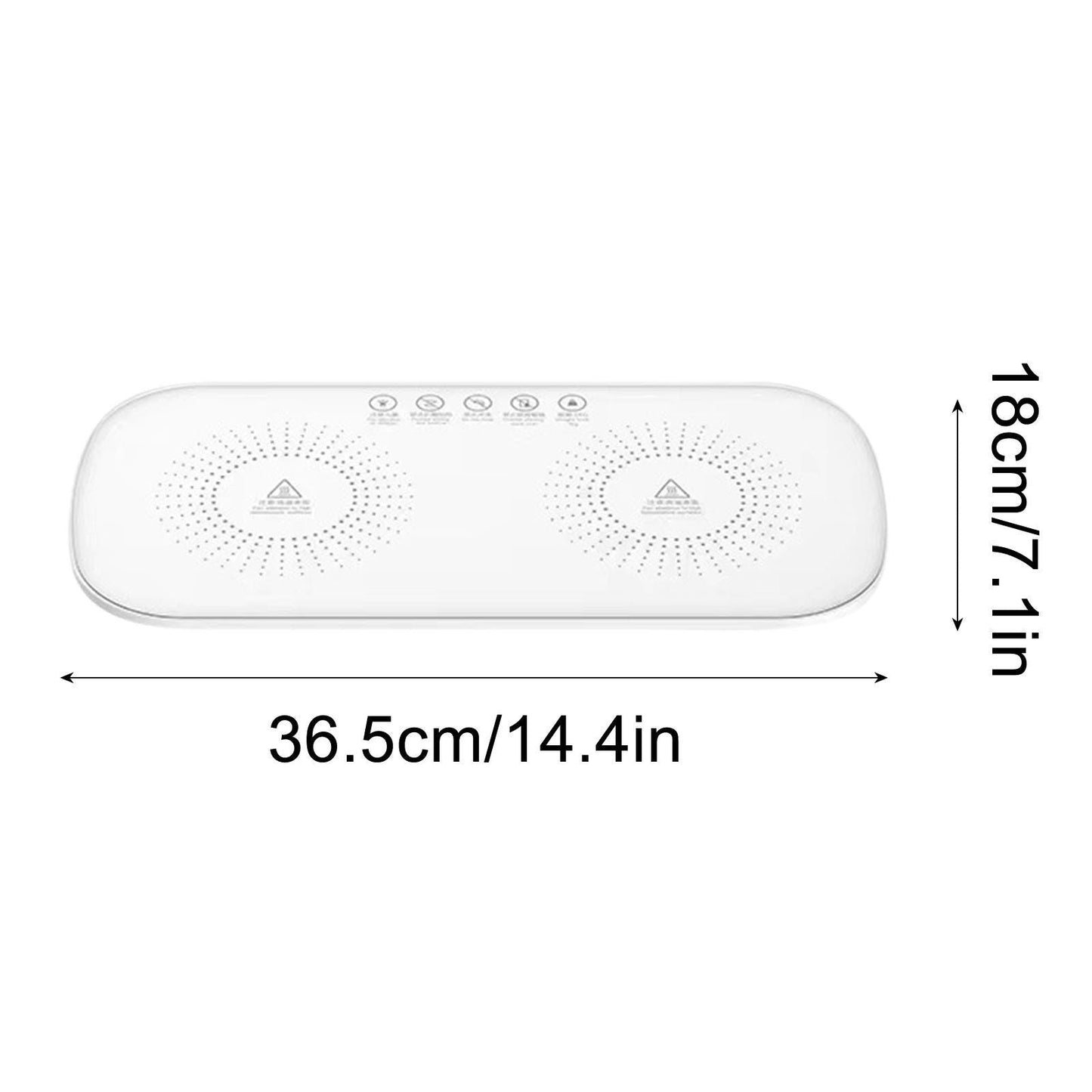 Electric Warming Tray With Adjustable Temperature Food Warmer Fast Heating