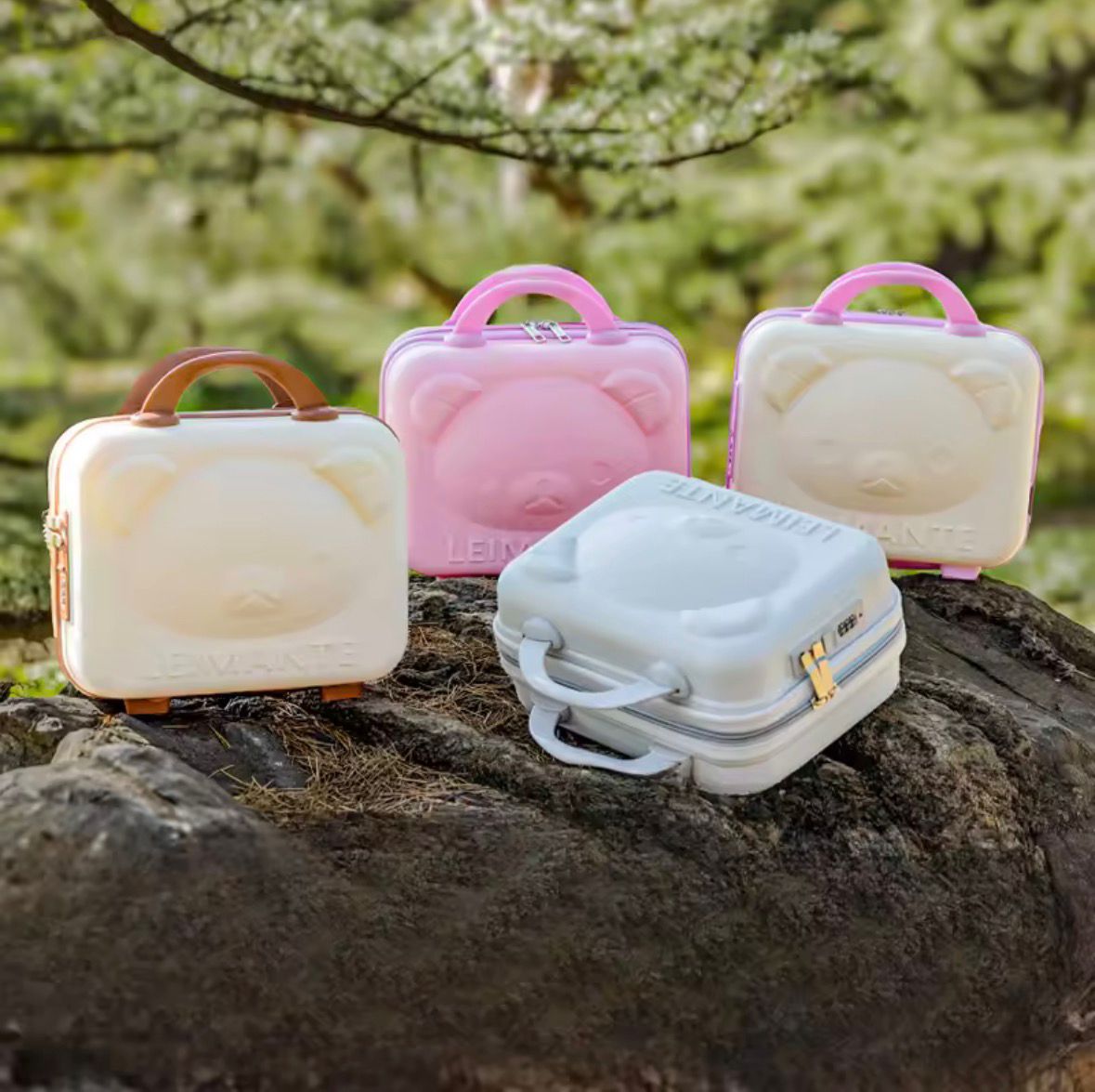 Bear Head Makeup Case PP Password Box