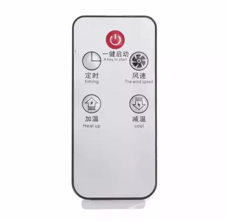 Electric Heater Heating for Room 3D Flame Mini Heating Fans Remote