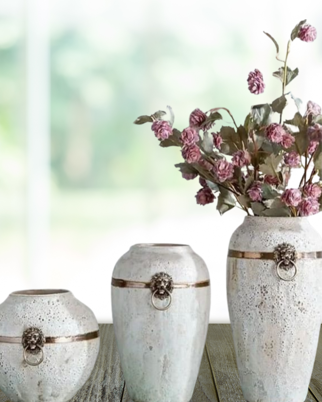 Imported Versace  Vases - Set of 3