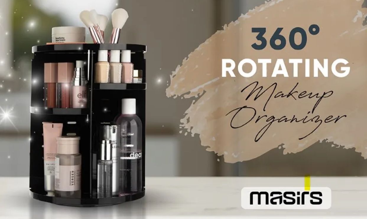 360 degree rotating cosmetic storage