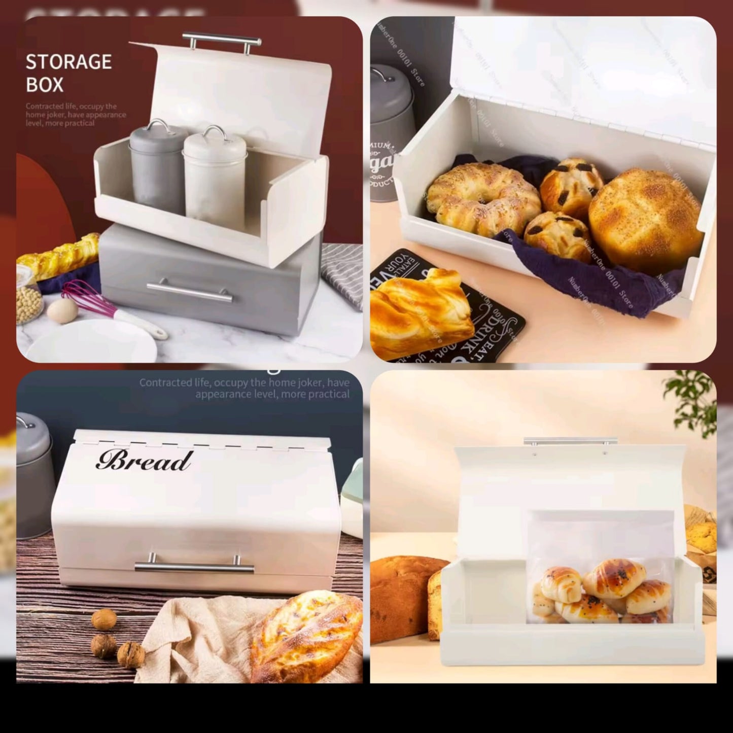 Multifunctional Luxury Metal Bread Storage Box- Premium Quality
