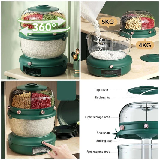 Luxury Rotating Cereal Dispenser - 9Kg