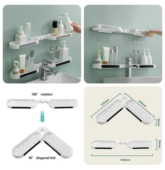 Wall Mounted Revolving Bathroom Rack (BIG SIZE)