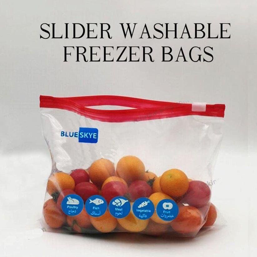 Slider Washable Freezer Bags