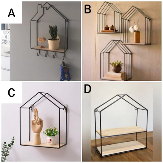 Hut Style Wall Shelf