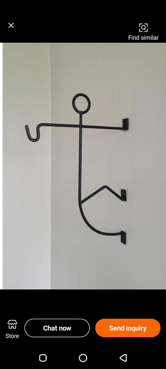 Wall Basket Stand - Metal Body