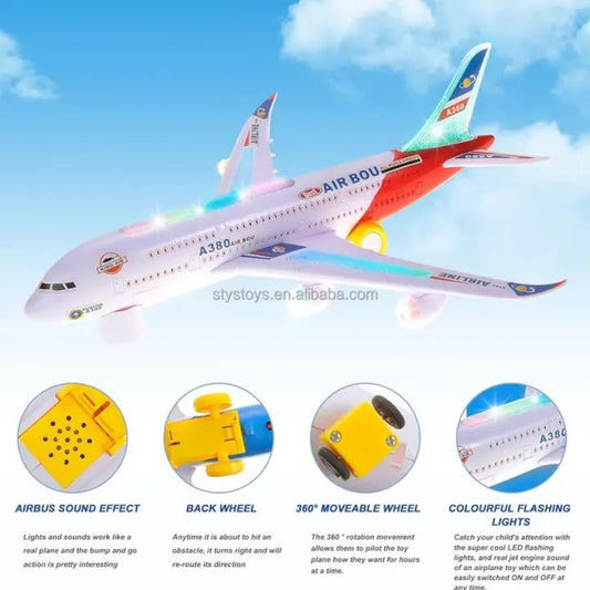 Airplane Toy With Lights And Music 🎵