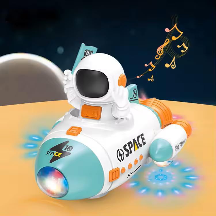 Space Rocket Car Battery Operated With Light & Music 