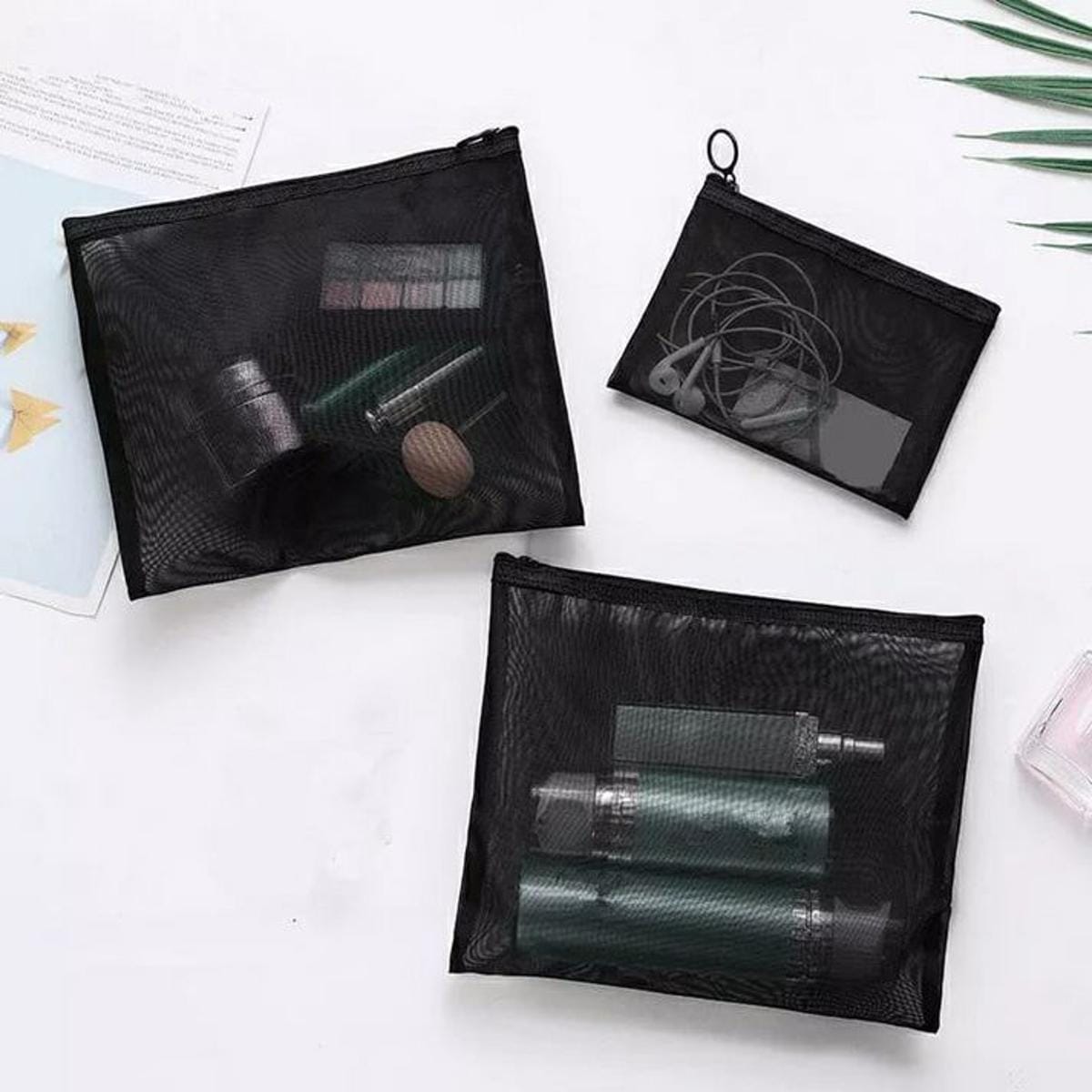 3 Pcs Makeup Pouch