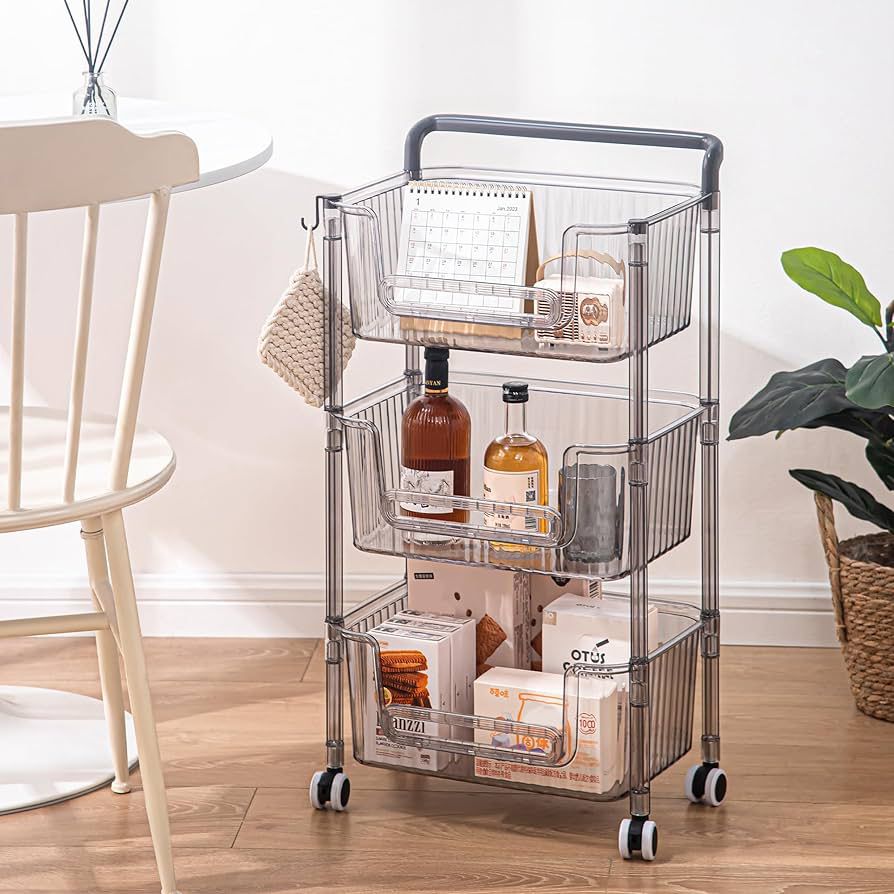 3 Layer Shelf Multipurpose Trolley Storage Organizer