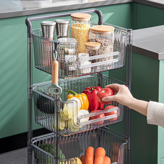 3 Layer Shelf Multipurpose Trolley Storage Organizer