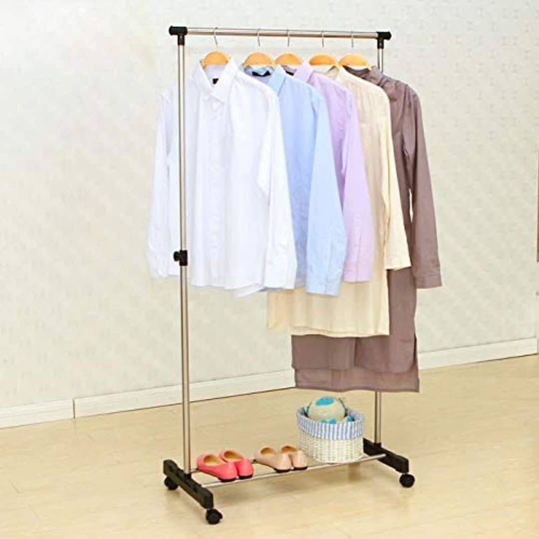 Stainless Steel Single Pole Clothes Rack