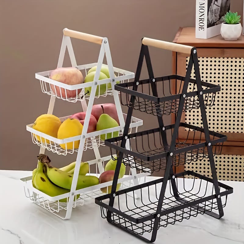 Metal 3 Layer Fruit Basket  High Quality