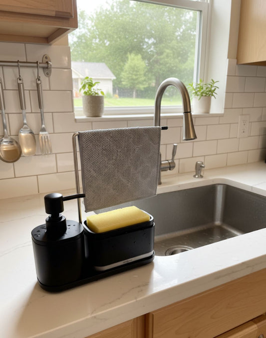 2 in 1 soap dispenser with sponge