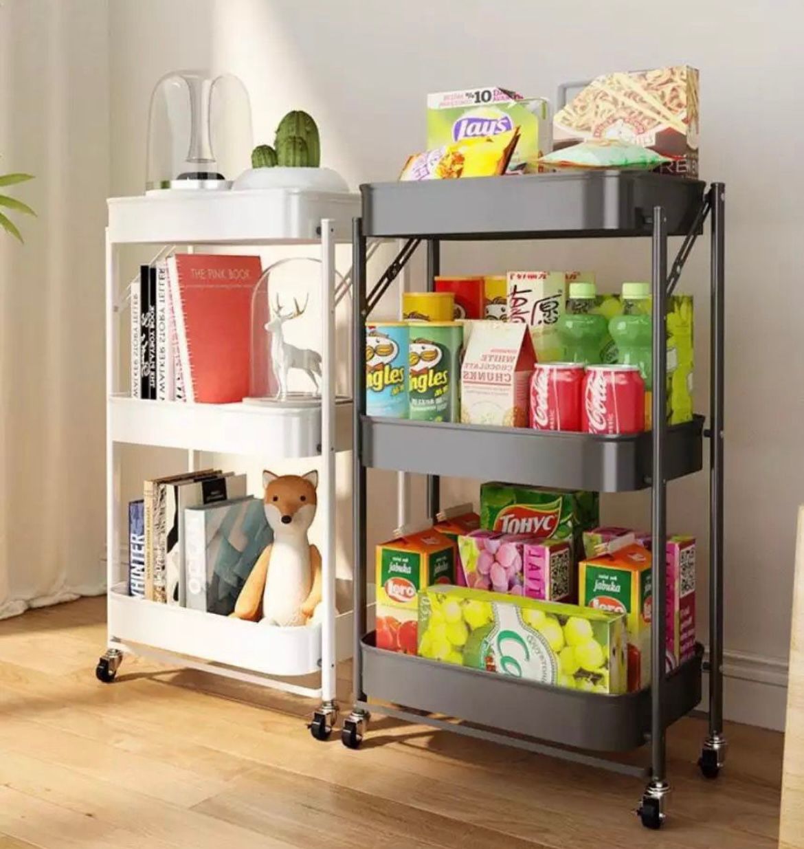 3 Tier Fold Away Trolley - Imported - Premium Quality