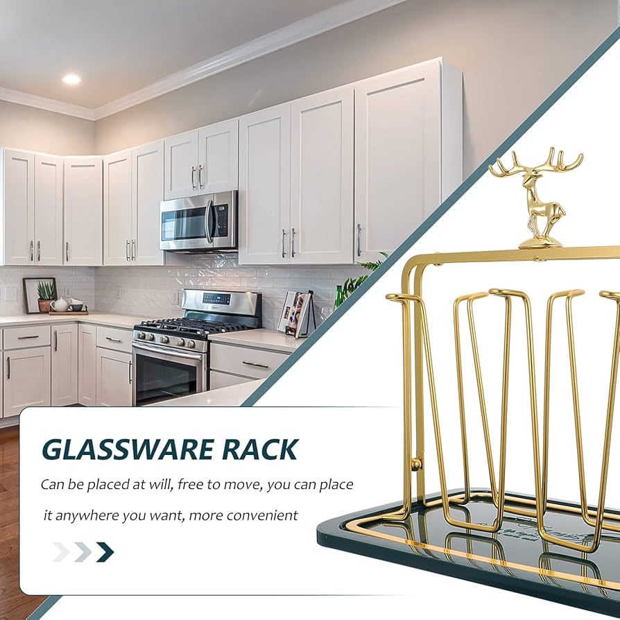 Deer Glass Storage Rack - Premium Quality
