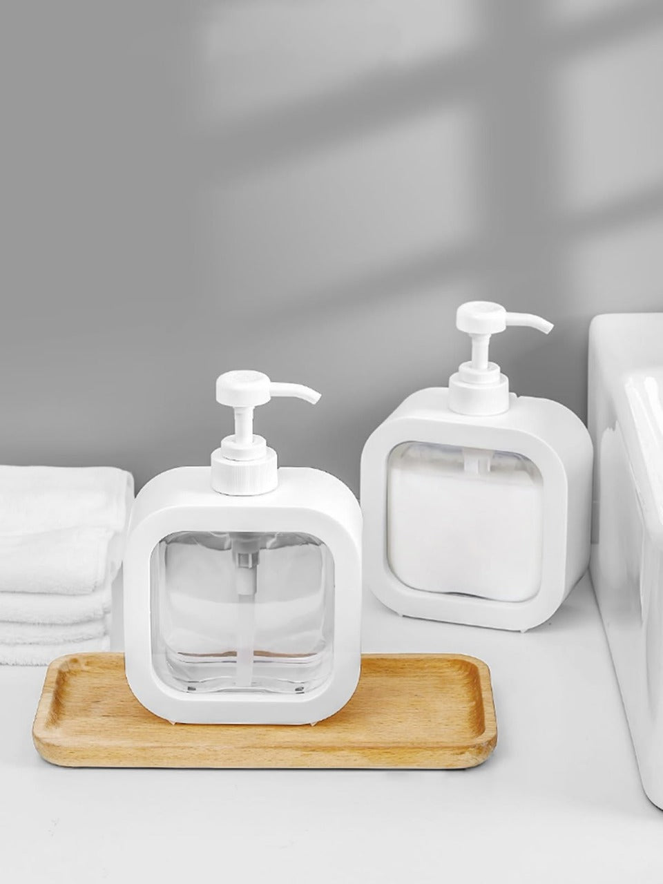 Square Soap Dispenser (Premium Quality) 500ML