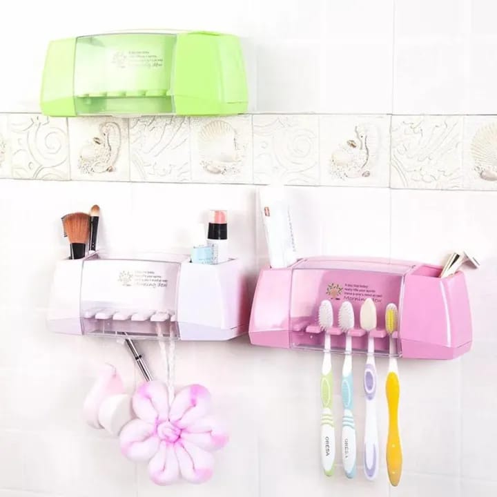 Toothbrush And Toothpaste Holder/Rack
