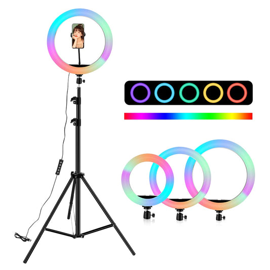 26 Cm RGB ring light with 7 fit stand  - Premium Quality