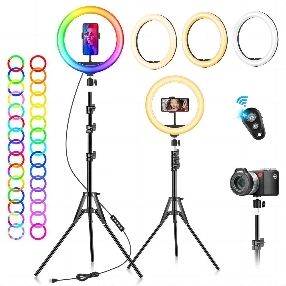 26 Cm RGB ring light with 7 fit stand  - Premium Quality