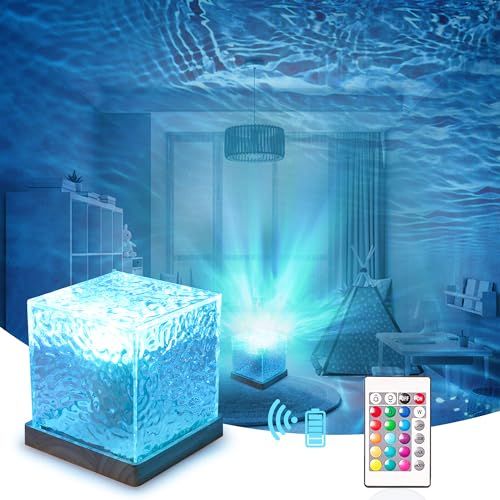 Cube Water Ripple Projector Lamp