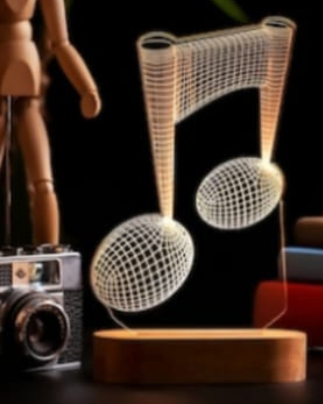 3D Acrylic Table Lamps - Horse Lamp - Hearts Lamp - Chair Lamp