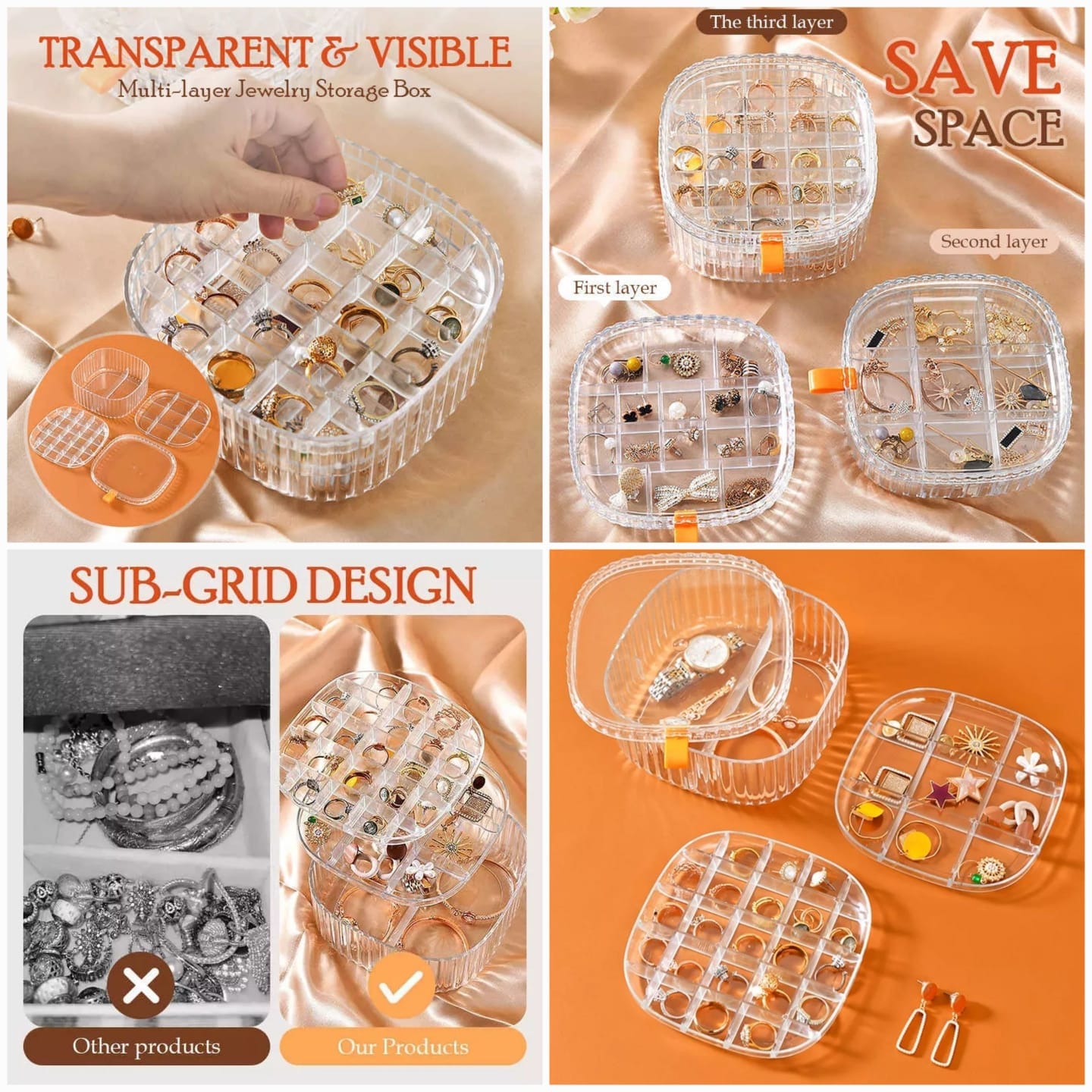 Transparent Jewellery Organizer