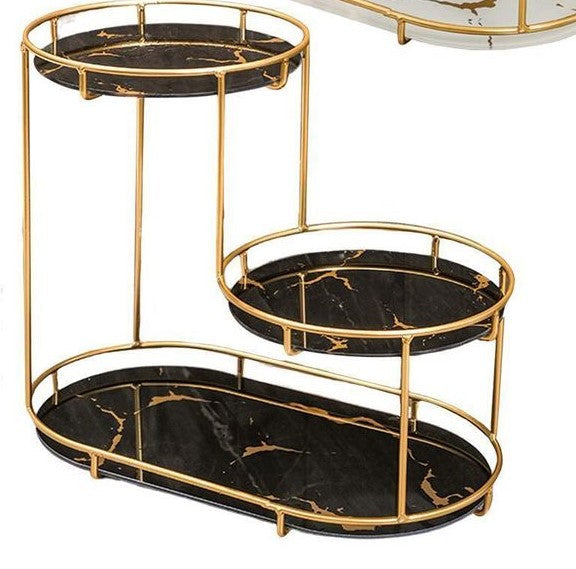 3-Tier Golden Vanity Stand