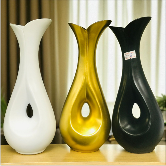Hourglass-Shaped Vases with a Hole - Each