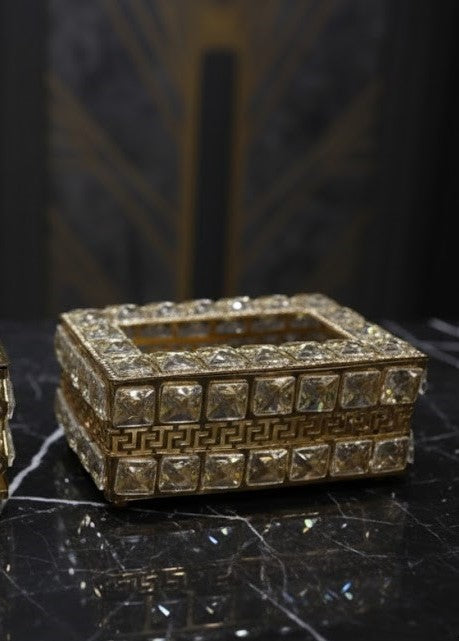 Gold-Plated Crystal Decor Box