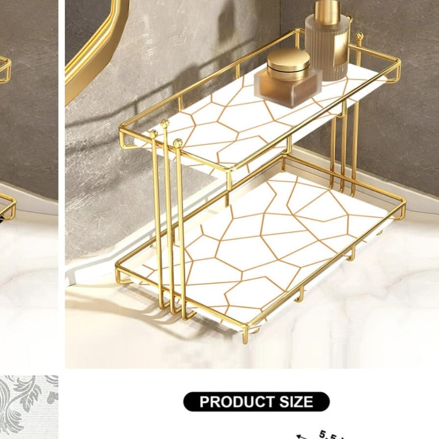 2-Tier Luxury Vanity Storage